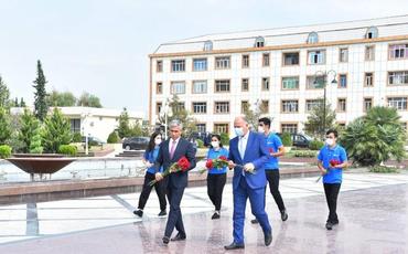 Gəncə, Samux və Ucarda inşa edilən və yenidən qurulan təhsil müəssisələrinin açılışı olub