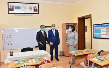 Gəncə, Samux və Ucarda inşa edilən və yenidən qurulan təhsil müəssisələrinin açılışı olub