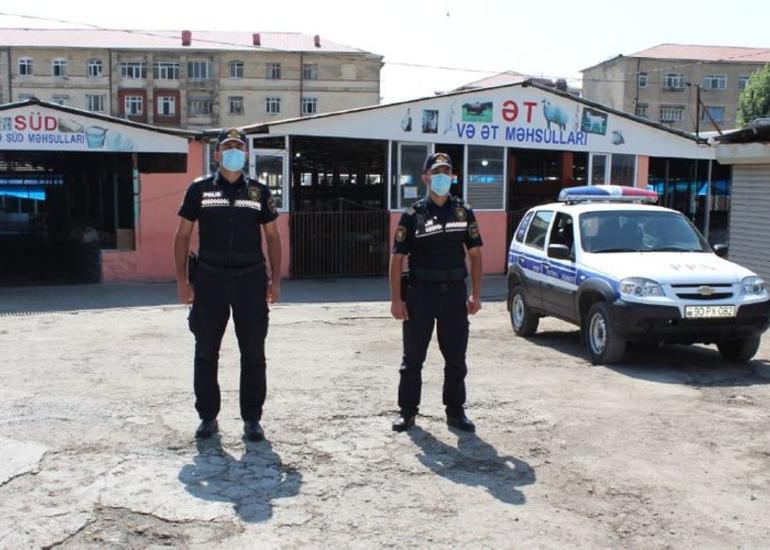 Koronavirusa görə bağlanan Şəki bazarı polis nəzarətinə götürülüb