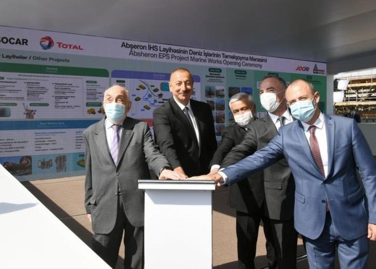 Prezident İlham Əliyev: “Abşeron” qaz-kondensat yatağının yeni mərhələsi başlayır”