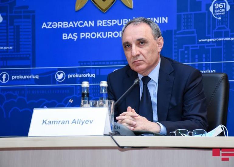 Baş prokuror Kamran Əliyev beynəlxalq təşkilatlara müraciət edib