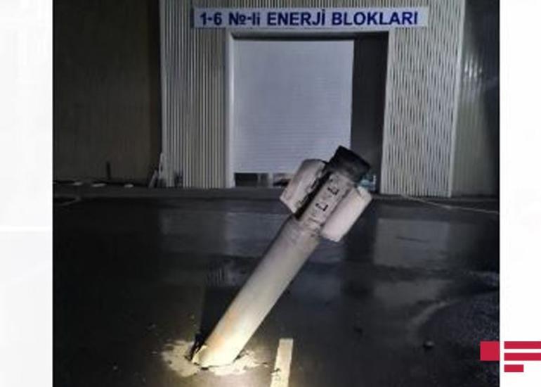Ermənilərin atdığı raketlərdən biri Mingəçevir istilik elektrik stansiyasının qarşısına düşüb