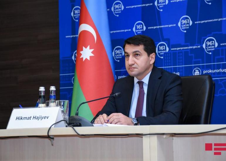 Hikmət Hacıyev: "Ermənilərin Azərbaycan ərazisində hədəfə aldığı yerlər arasında hərbi obyektlər yoxdur"