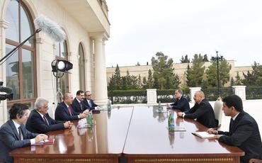 Prezident İlham Əliyev Mövlud Çavuşoğlunu qəbul edib