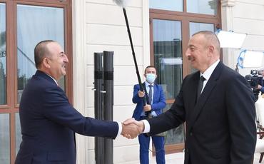 Prezident İlham Əliyev Mövlud Çavuşoğlunu qəbul edib