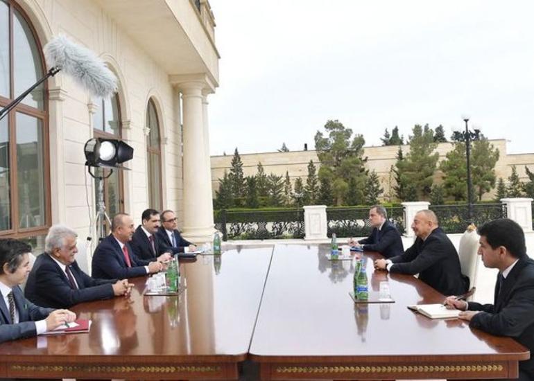 Prezident İlham Əliyev Mövlud Çavuşoğlunu qəbul edib
