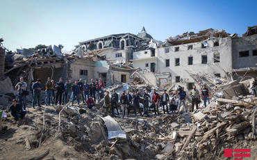 Erməni terrorunun hədəfi Gəncə şəhəri: raket düşən ərazi bir gün sonra