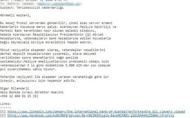 NRYTN: Azərbaycan banklarının adından saxta məktublar göndərilir