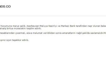NRYTN: Azərbaycan banklarının adından saxta məktublar göndərilir