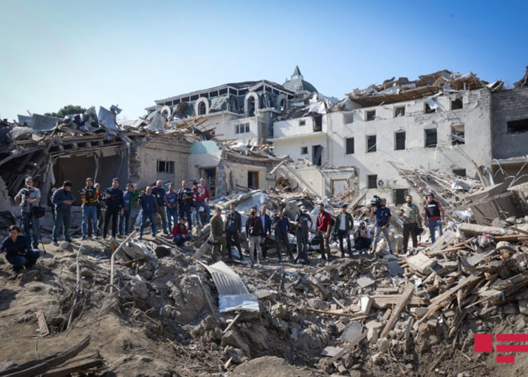 Erməni terrorunun hədəfi Gəncə şəhəri: raket düşən ərazi bir gün sonra