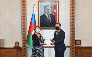 Ceyhun Bayramov Niderland Krallığının ölkəmizə yeni təyin olunmuş səfiri ilə görüşüb