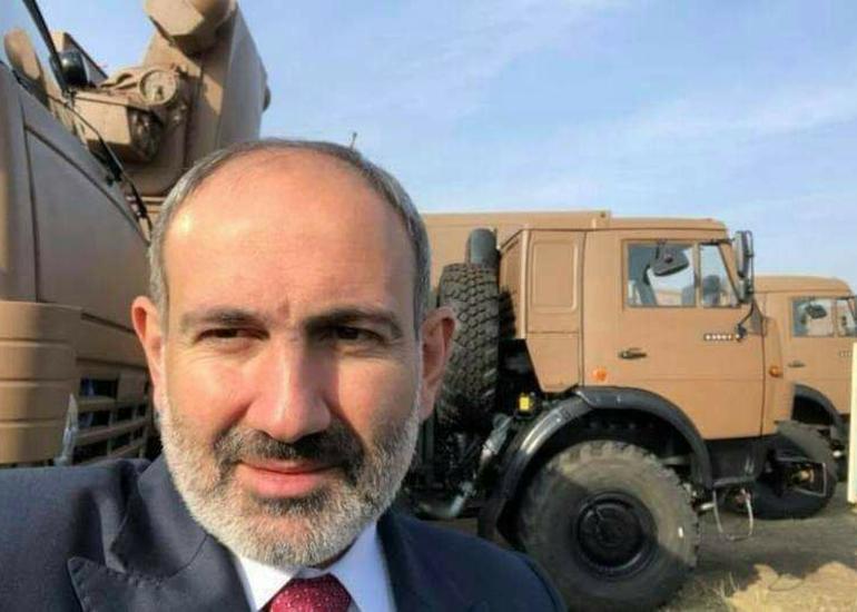 Paşinyanın önündə şəkil çəkdirdiyi raket kompleksi məhv edilib