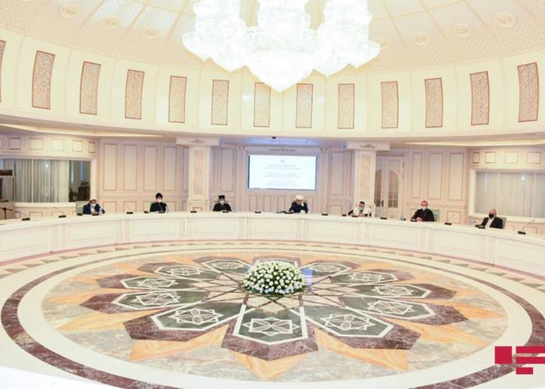Azərbaycandakı dini konfessiyaların rəhbərlərinin birgə mətbuat konfransı keçirilib