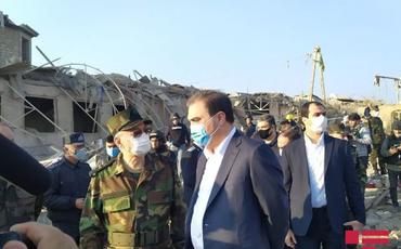 Baş prokuror və Fövqəladə Hallar naziri Gəncədə hadisə yerinə gəlib
