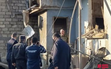 Baş prokuror və Fövqəladə Hallar naziri Gəncədə hadisə yerinə gəlib