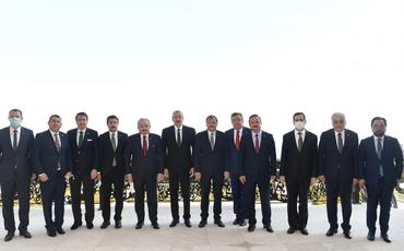 Prezident İlham Əliyev Türkiyə Böyük Millət Məclisinin Sədrini qəbul edib