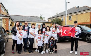 Londonda Azərbaycan Ordusuna dəstək məqsədilə avtoyürüş keçirilib