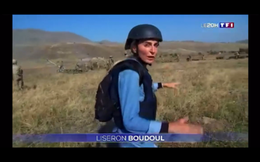 Fransanın TF1 kanalı cəbhədən reportaj hazırlayıb