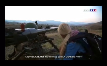 Fransanın TF1 kanalı cəbhədən reportaj hazırlayıb