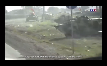Fransanın TF1 kanalı cəbhədən reportaj hazırlayıb
