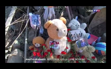 Fransanın TF1 kanalı cəbhədən reportaj hazırlayıb