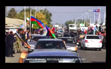 Fransanın TF1 kanalı cəbhədən reportaj hazırlayıb