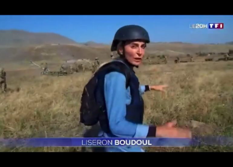 Fransanın TF1 kanalı cəbhədən reportaj hazırlayıb