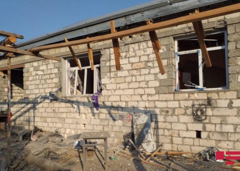 Ermənistan silahlı qüvvələri Ağdamda yaşayış evlərini raket atəşinə tutub