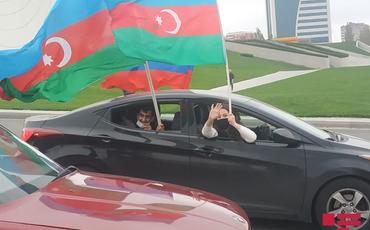 Ağdamın azad edilməsi münasibəti ilə Qələbə yürüşü keçirilir