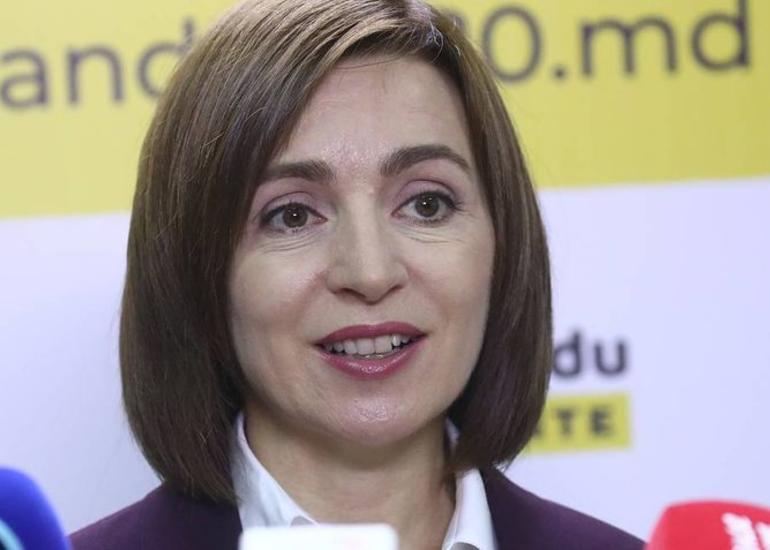 Maya Sandunun Moldovada prezident seçkilərinin qalibi olduğu rəsmiləşib