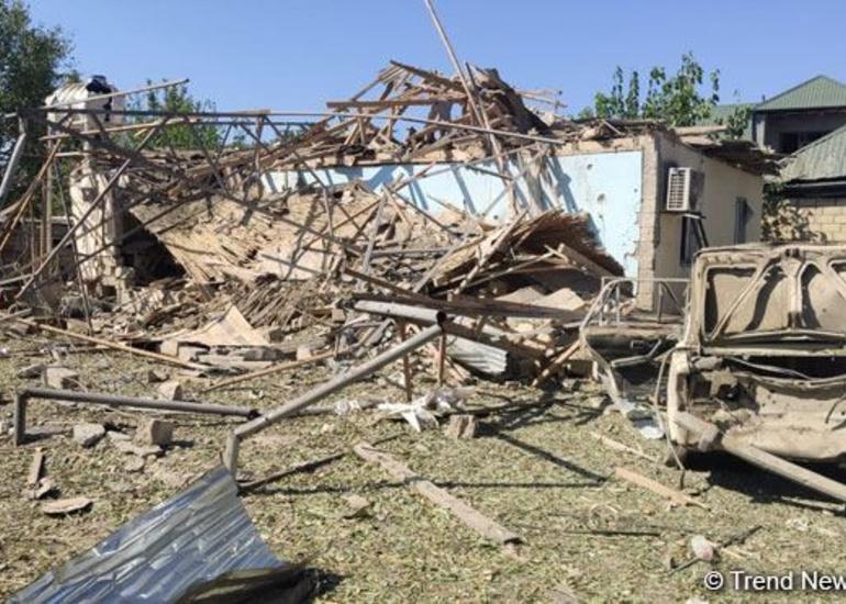 Erməni silahlılarının təcavüzü nəticəsində Füzulinin işğal edilməyən hissəsində 11 ev tam dağılıb - KOMİSSİYA
