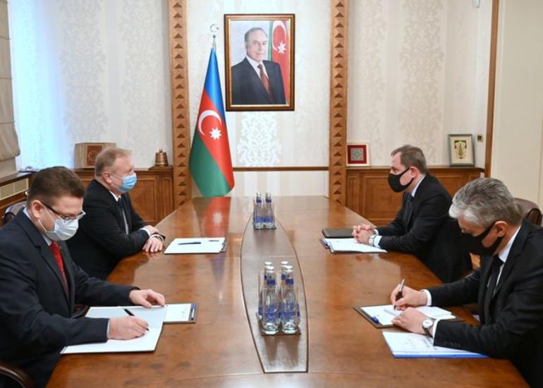 Ceyhun Bayramov Belarusun Azərbaycandakı səfirini qəbul edib