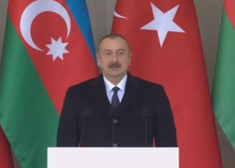 Azərbaycan Prezidenti: “Münaqişənin hərbi yollarla həll edilməsi qaçılmaz idi”