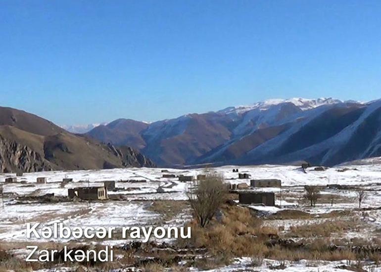 Kəlbəcər rayonunun Zar kəndi
