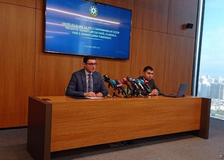 Nazirlik şəhid ailələri və Milli Qəhrəmanlarla bağlı yeni xidmətləri təqdim edib