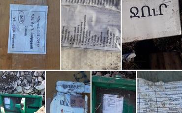 Suqovuşanda keçmiş erməni postundan ağ fosfor bombaları aşkar olunub