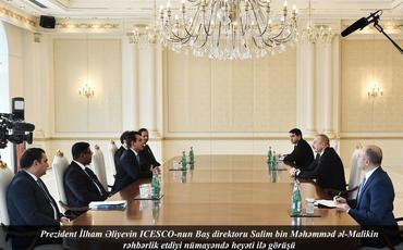 Prezident İlham Əliyev ICESCO-nun Baş direktorunu qəbul edib