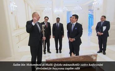 Prezident İlham Əliyev ICESCO-nun Baş direktorunu qəbul edib