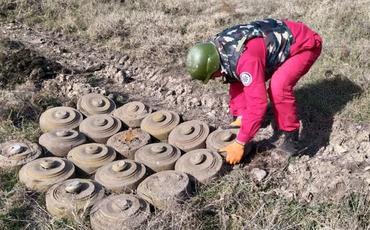 Cəbhəboyu ərazilərdə partlamamış hərbi sursatlar, minalar aşkarlanıb