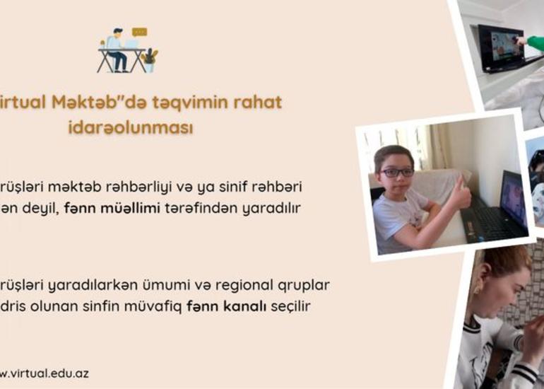 "Virtual məktəb"də təqvim cədvəlləri yenilənir