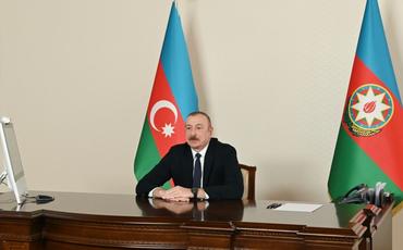 Prezident İlham Əliyev Nizami Gəncəvi Beynəlxalq Mərkəzinin həmsədrini videoformatda qəbul edib