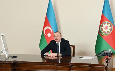 Prezident İlham Əliyev Nizami Gəncəvi Beynəlxalq Mərkəzinin həmsədrini videoformatda qəbul edib