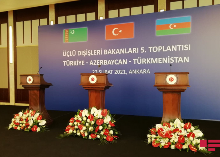 Türkiyə, Azərbaycan və Türkmənistan XİN başçılarının üçtərəfli görüşü keçirilir