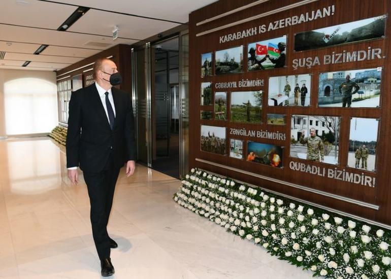Prezident İlham Əliyev “Azərbaycan Xəzər Dəniz Gəmiçiliyi”nin yeni inzibati binasının açılışında iştirak edib