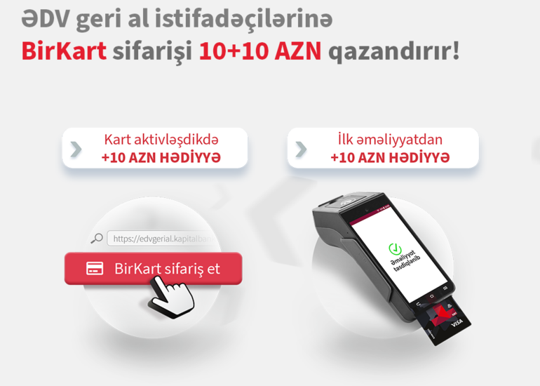 ƏDV-ni geri alanlar üçün 10+10 aksiyası keçirilir
