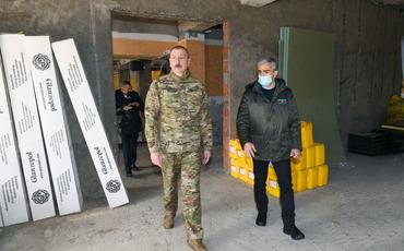 Prezident İlham Əliyev və birinci xanım Mehriban Əliyeva Şuşada “Qarabağ” mehmanxanasında aparılacaq işlərlə tanış olublar