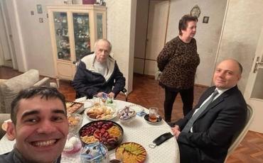 Anar Kərimov Xalq artistini evində ziyarət etdi - FOTO