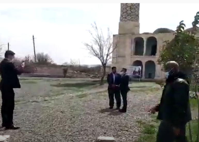 İƏT Təmas Qrupuna daxil olan ölkələrin daimi nümayəndələri Ağdam Cümə məscidində olub - VİDEO