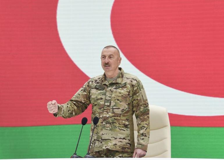 Azərbaycan Prezidenti: “Ermənistan bizim qarşımızda diz çökmüş ölkədir, başını, boynunu bükmüş ölkədir”