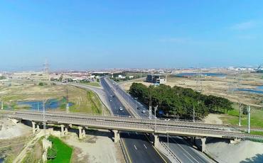 Bakı-Quba-Rusiya yolunun 16-30-cu km-lik hissəsində təmir işlərinin birinci hissəsi bitib - FOTO